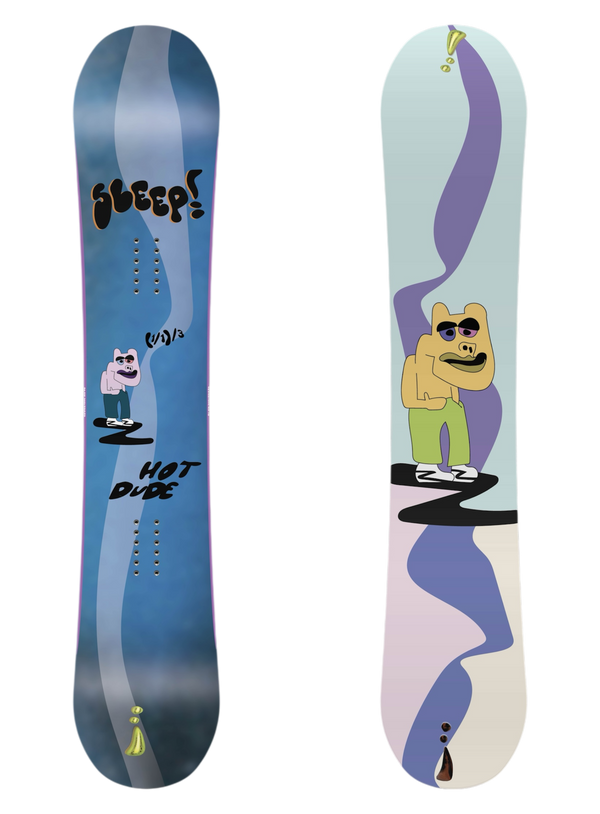 Hot Dude (1/1)/3 Sleep Snowboard (MOD) 2/3blue