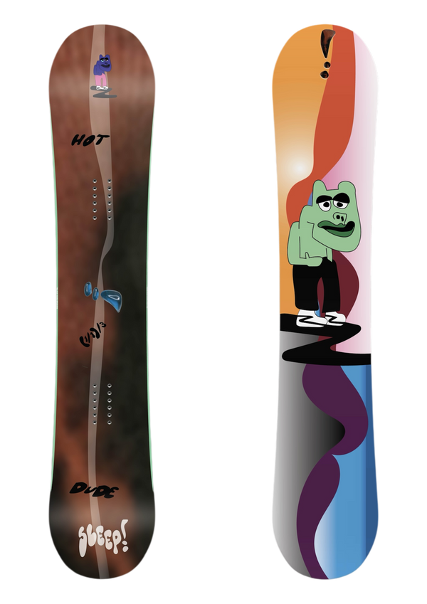 Hot Dude (1/1)/3 Sleep Snowboard (MOD) 3/3red